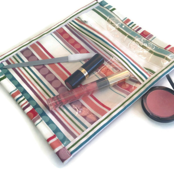 Accessory Bag Stripe & Circle Motif