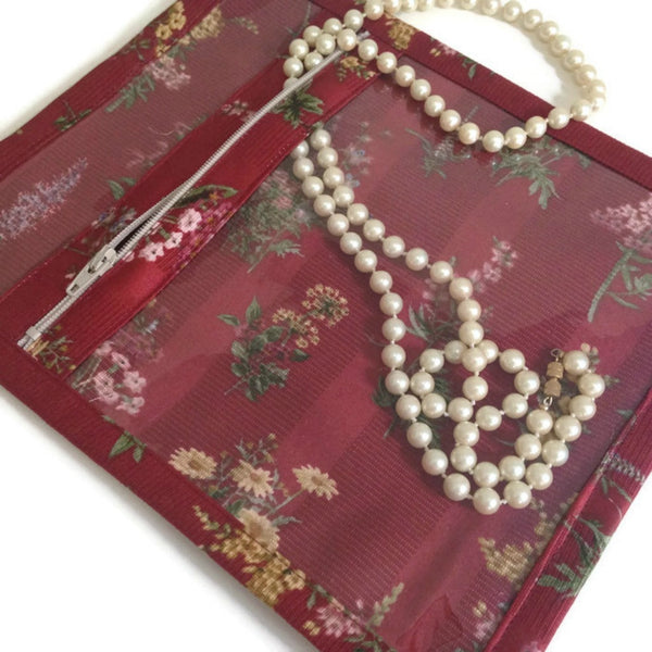 Accessory Bag Red Floral