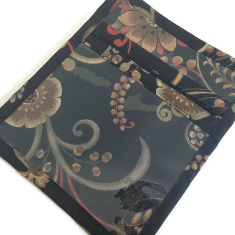 Accessory Bag Black Coral Floral