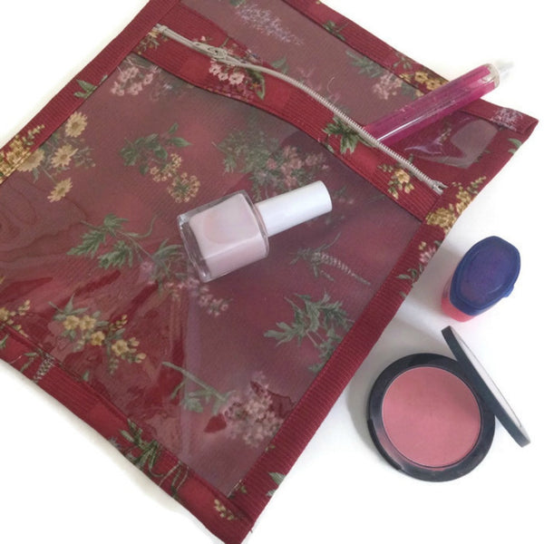 Accessory Bag Red Floral