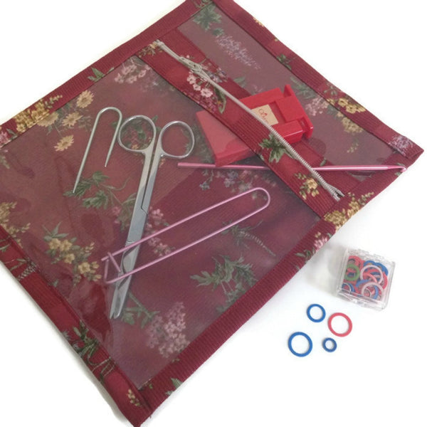 Accessory Bag Red Floral