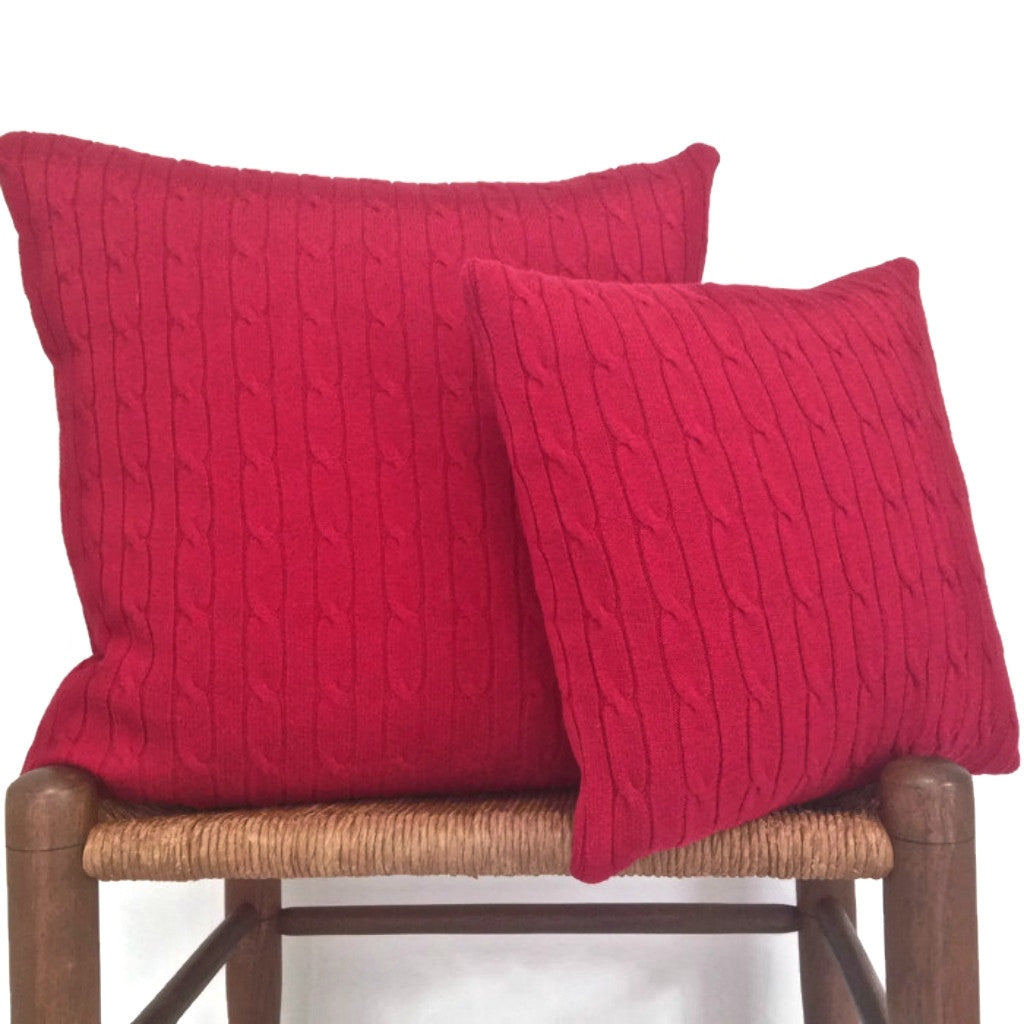 Red sweater pillow cheap