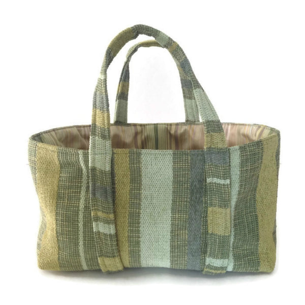 The Small Project Bag Green Stripe