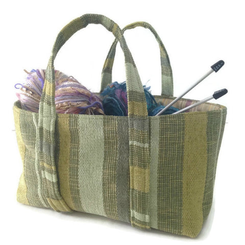 The Small Project Bag Green Stripe