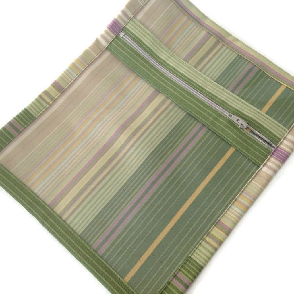 Accessory Bag Green Stripe
