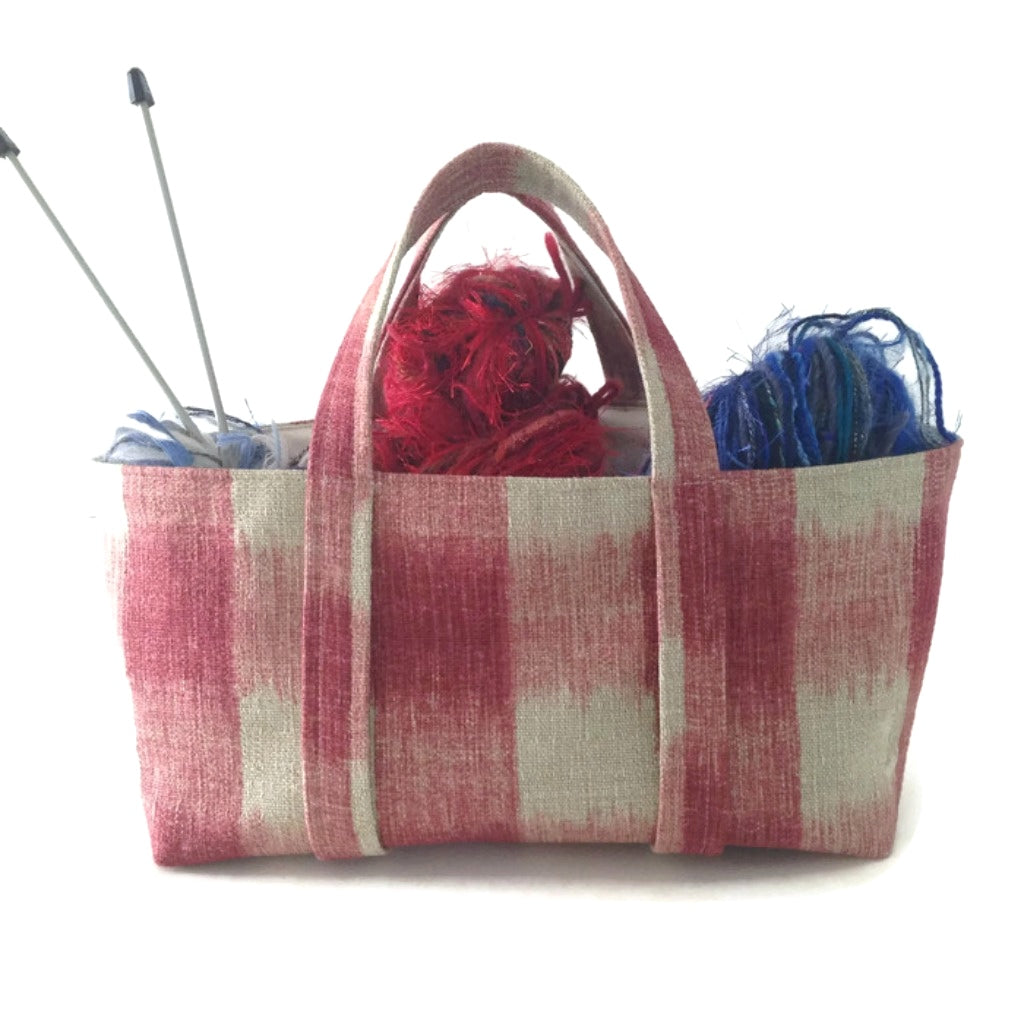 The Small Project Bag Raspberry Plaid
