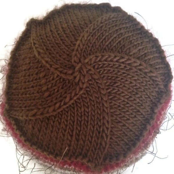 Beanie Cloche Brown FUSION