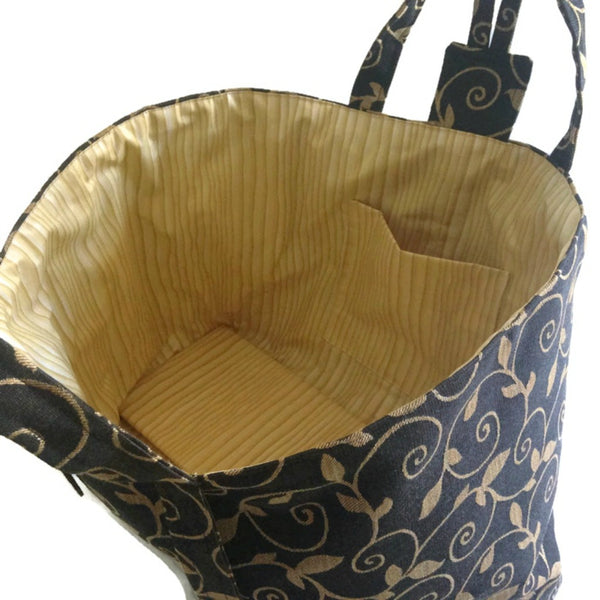 The Large Knitting Bag - Buttermilk Cottage