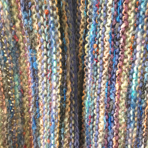 Hand Knit Scarf Periwinkle FUSION