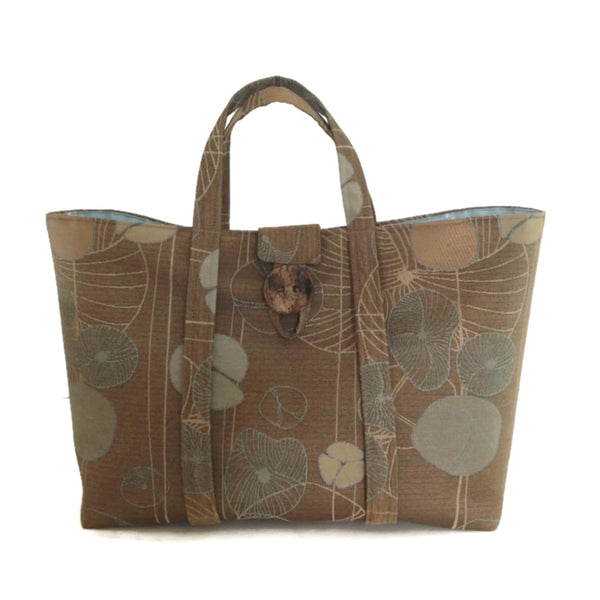 The Large Knitting Bag Brown Floral