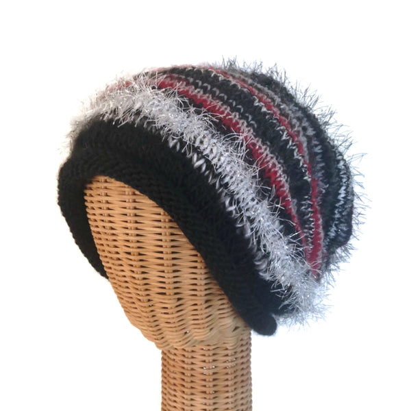 Slouchy Hat Black FUSION - Buttermilk Cottage