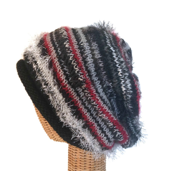 Slouchy Hat Black FUSION - Buttermilk Cottage