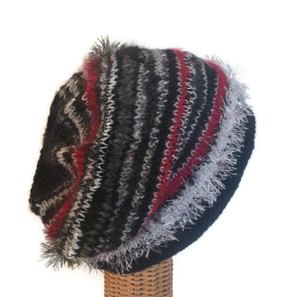 Slouchy Hat Black FUSION - Buttermilk Cottage