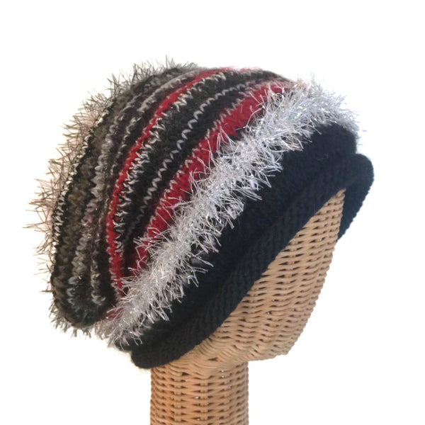 Slouchy Hat Black FUSION - Buttermilk Cottage