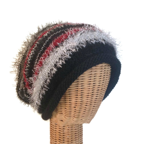 Slouchy Hat Black FUSION - Buttermilk Cottage