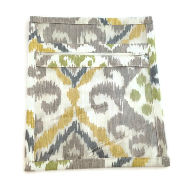 Accessory Bag Yellow Ikat