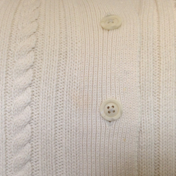 Sweater Pillow Single Off White Cardigan