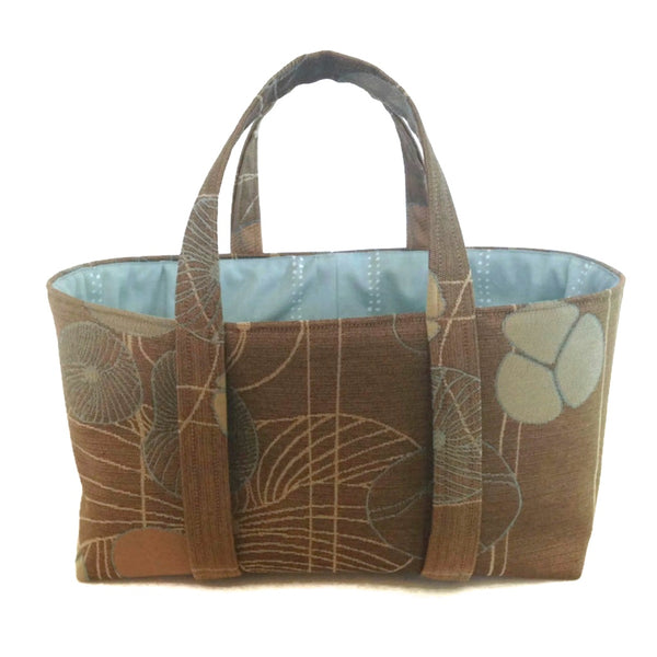 The Small Project Bag Brown Floral