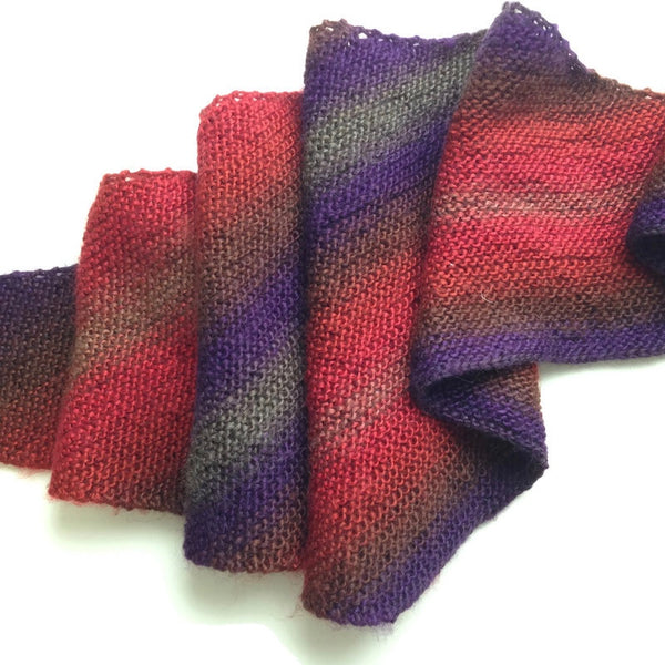 Triangular Scarf Wool Asymmetrical Light Weight