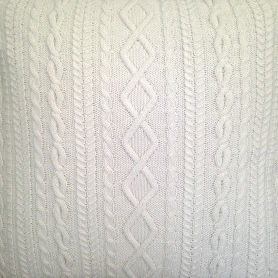 Sweater Pillow Set Winter White - Buttermilk Cottage