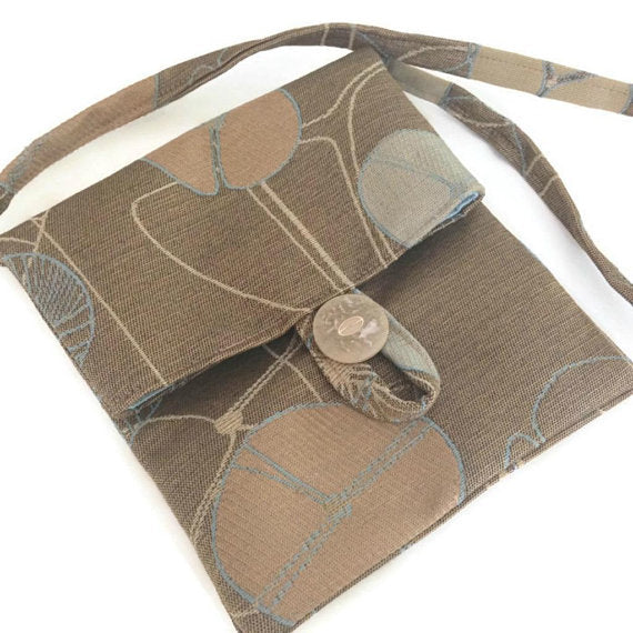 The Small Project Bag Brown Floral