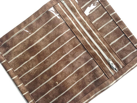 Accessory Bag Brown Stripe - Buttermilk Cottage - 1