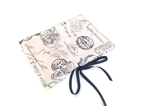 Circular Needle Case Black French Fabric - Buttermilk Cottage