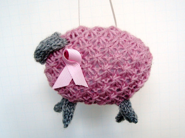 Sheep Ornament Knitting Kit "Pinky, Pretty Pink Ewe" - Buttermilk Cottage - 3