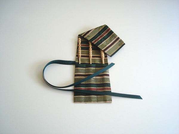 Crochet Hooks for Knitters Green Stripe - Buttermilk Cottage