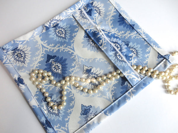 Accessory Bag Blue and White - Buttermilk Cottage