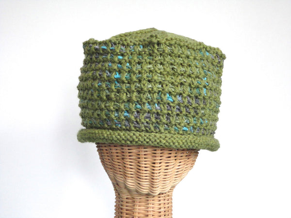 Bucket Hat Rolled Brim Green - Buttermilk Cottage
