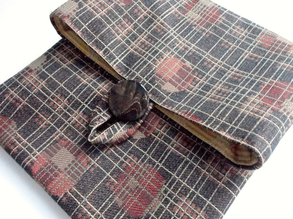 Tag Along Bag Dark Brown Gold Grid - Buttermilk Cottage - 2