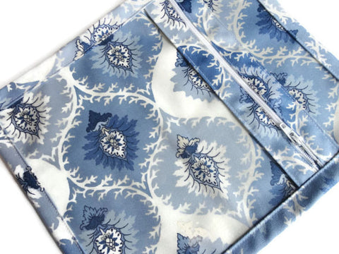 Accessory Bag Blue and White - Buttermilk Cottage