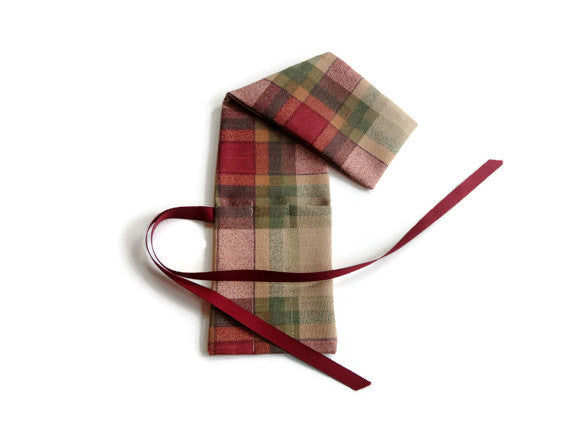 Crochet Hooks for Knitters Red Plaid - Buttermilk Cottage - 3