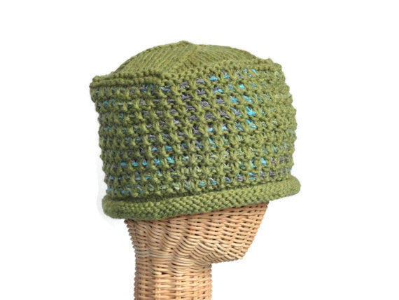 Bucket Hat Rolled Brim Green - Buttermilk Cottage
