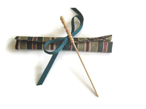 Crochet Hooks for Knitters Green Stripe - Buttermilk Cottage