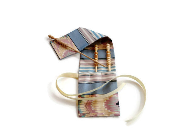 Crochet Hook Case Three Pocket Roll Up - Buttermilk Cottage - 5