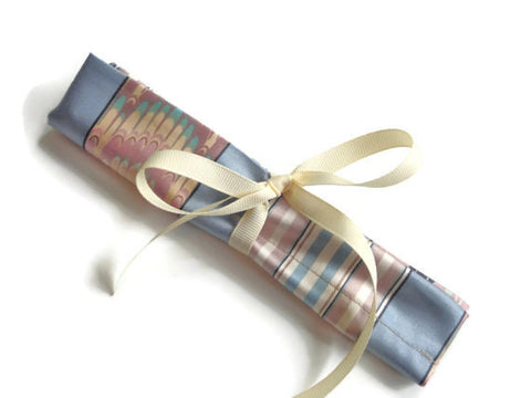 Crochet Hook Case Three Pocket Roll Up - Buttermilk Cottage - 1