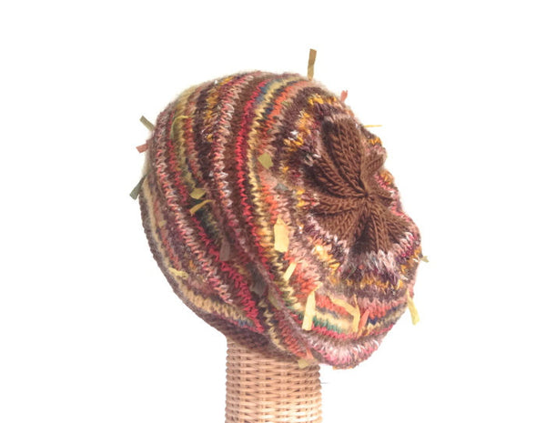 Slouchy Hat Brown FUSION - Buttermilk Cottage - 3