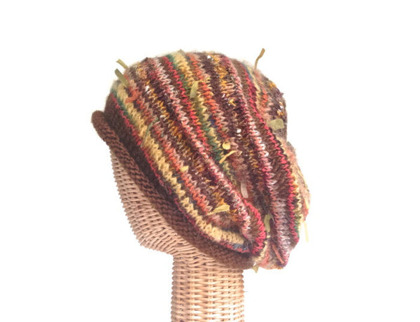 Slouchy Hat Brown FUSION - Buttermilk Cottage - 2