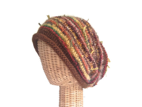 Slouchy Hat Brown FUSION - Buttermilk Cottage - 1