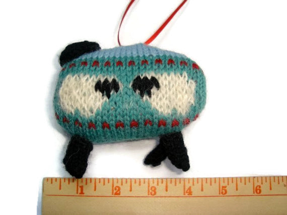 Hand Knit Sheep Ornament "Sheep in the Meadow" - Buttermilk Cottage - 2
