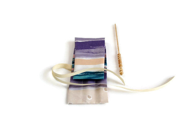 Crochet Hook Case Stripes Roll Up Organizer - Buttermilk Cottage
