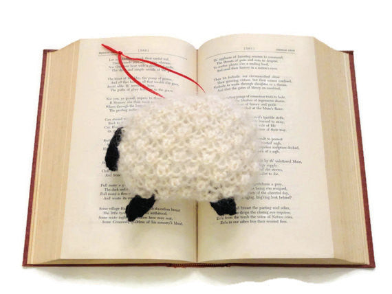 Hand Knit Sheep Ornament "Bo Peep's Sheep" - Buttermilk Cottage