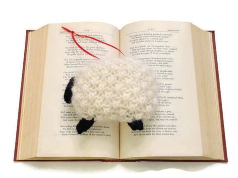 Hand Knit Sheep Ornament "Bo Peep's Sheep" - Buttermilk Cottage