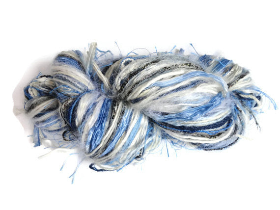Blue and White FUSION Yarn - Buttermilk Cottage