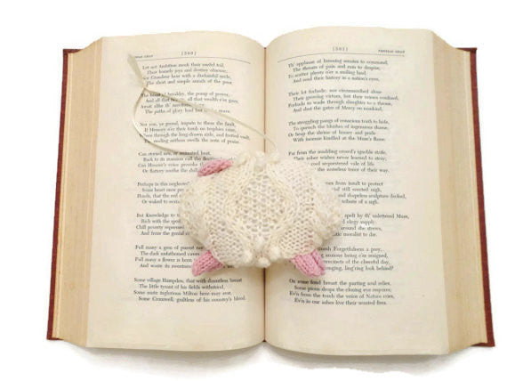 Hand Knit Sheep Ornament "Mary's Little Lamb" - Buttermilk Cottage