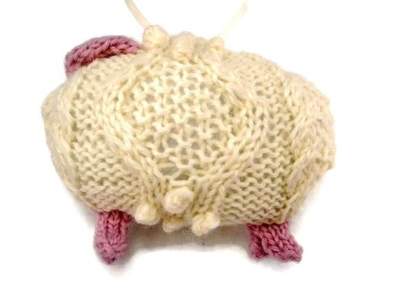 Sheep Ornament Knitting Kit "Mary's Little Lamb" - Buttermilk Cottage - 4