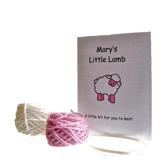 Sheep Ornament Knitting Kit "Mary's Little Lamb" - Buttermilk Cottage - 1