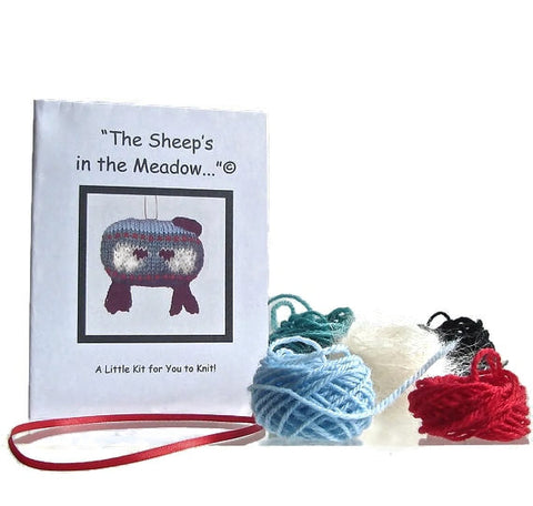 Sheep Ornament Knitting Kit "The Sheep in the Meadow" - Buttermilk Cottage